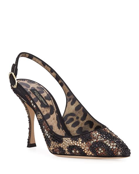 dolce gabbana leopard heels